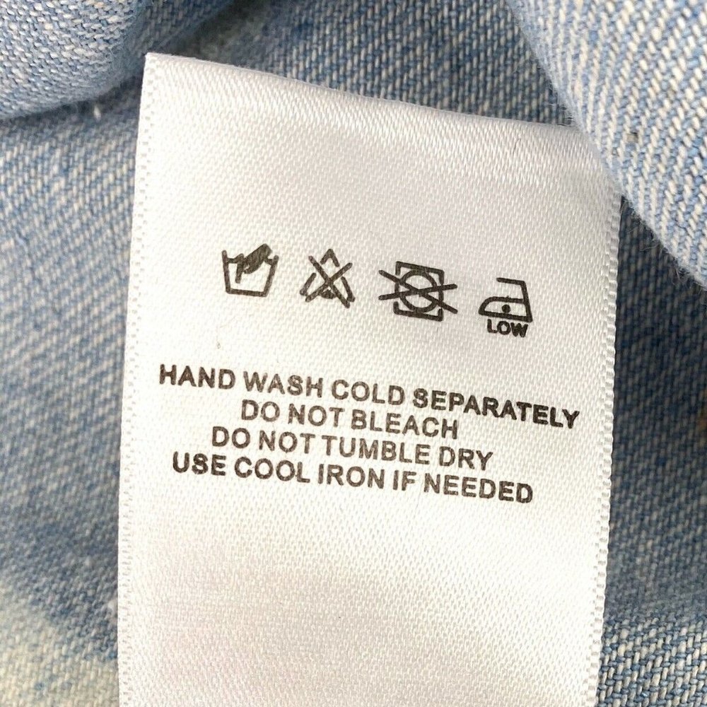 English Factory Denim Star Print Dress NWT - Picture 4 of 6